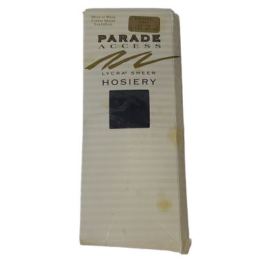 Parade Access Lycra Sheer Hosiery Size Average Navy Hosiery Panty Hose Made USA